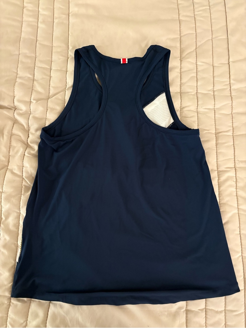 Tracksmith Women’s Navy Van Cortlandt Running Tank Top - Picture 3 of 4